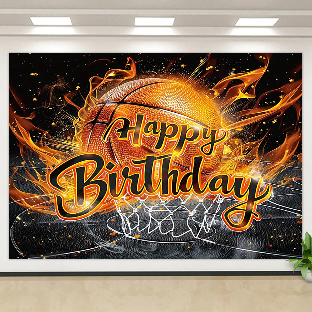 Basketball Field Stadium Boy Birthday Party Decor Sports Game Theme Background Photography Backdrop Studio Poster Banner