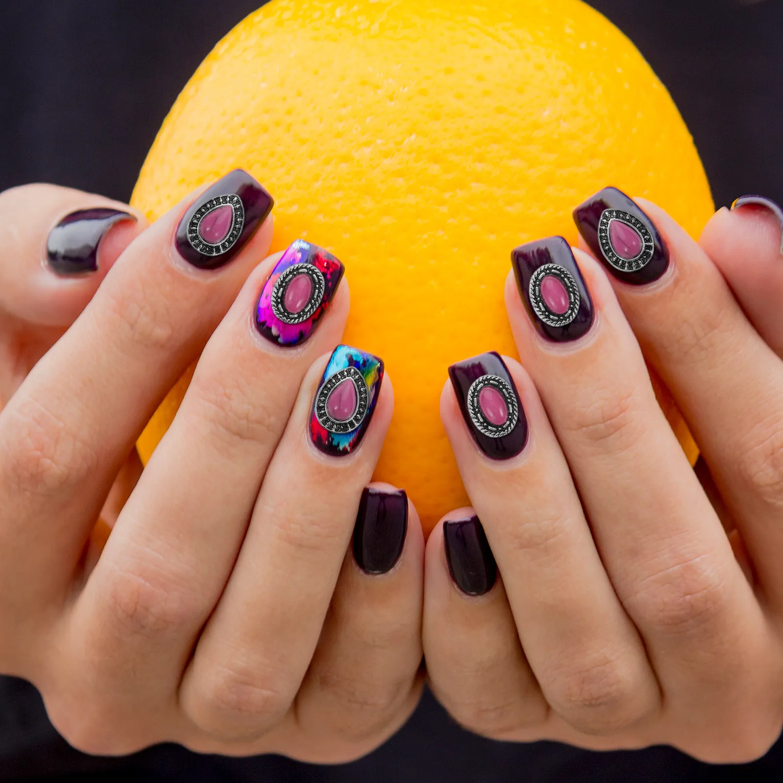 20-pecas-de-acessorios-para-unhas-vintage-retro-turquesa-em-liga-e-resina-decoracoes-diy-para-nail-art-joias-Unicas-para-decoracao-de-manicure