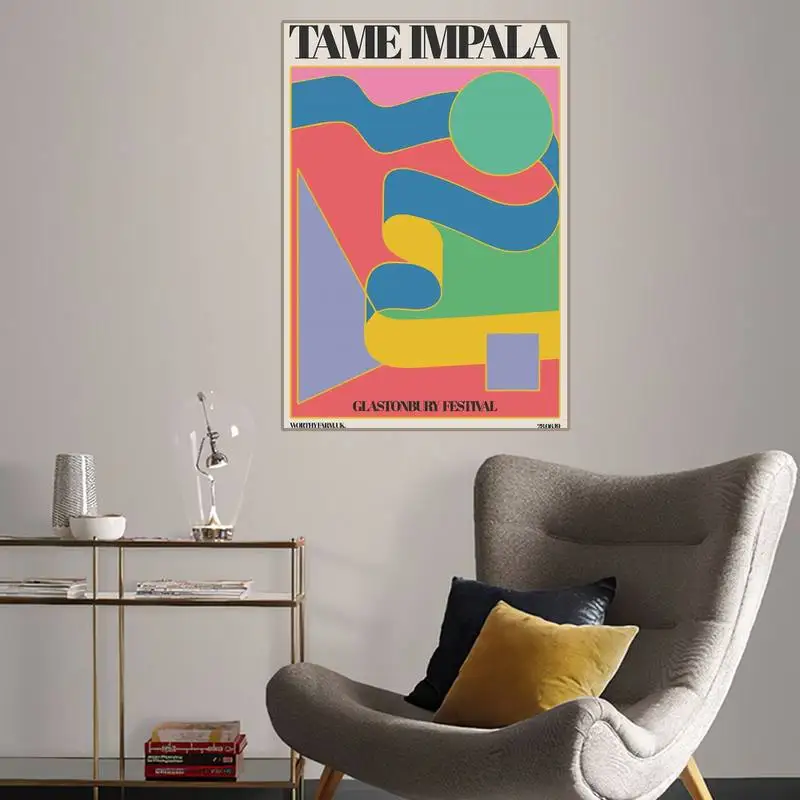 Tame Impala Psychedelic Poster Canvas Painting Pictures Home Decor