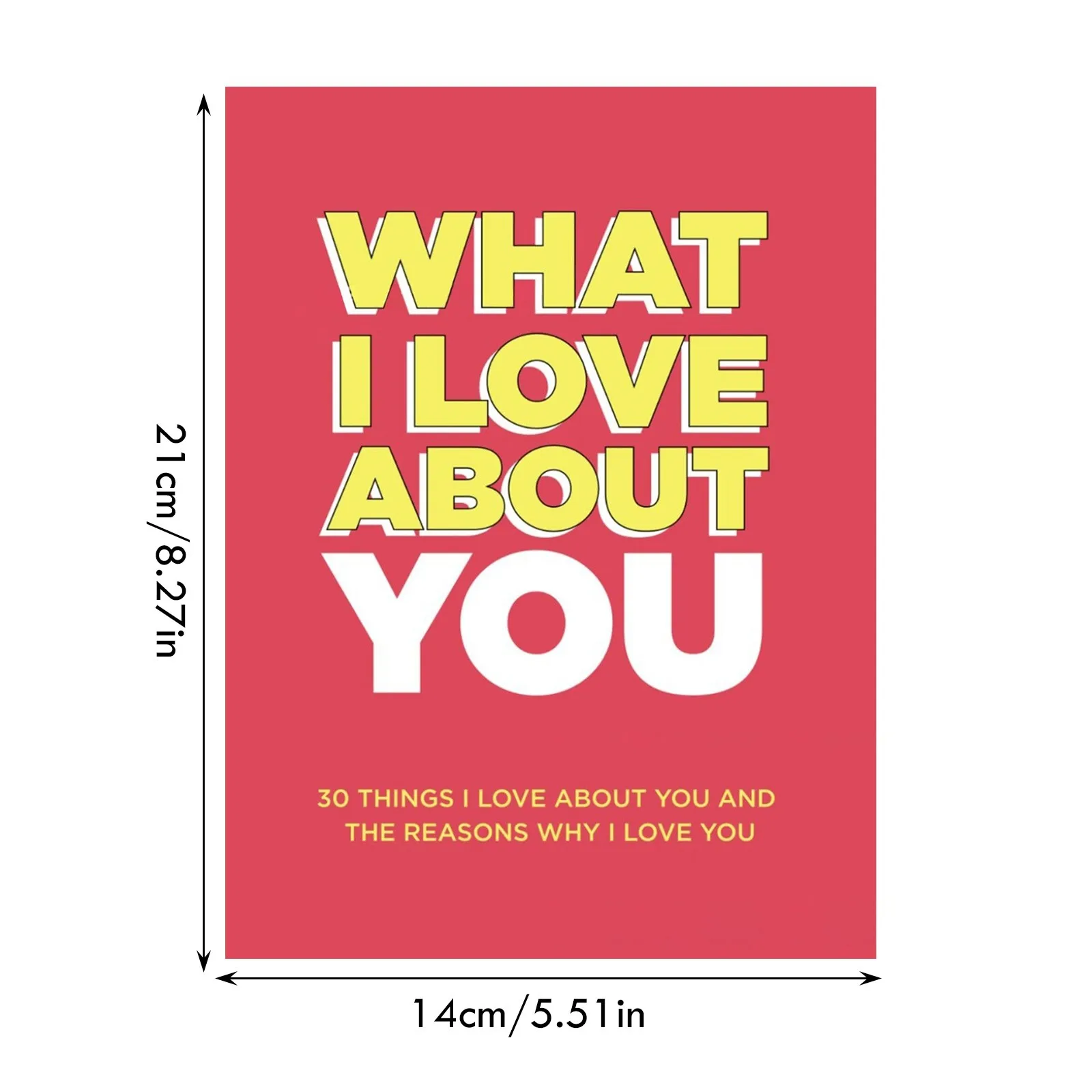 I Love You 30 Things Fill-In-The-Blank Book Daily Life Feeling Record Love Reason Collection Love Anniversary Gifts For Birthday