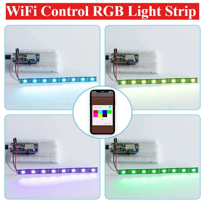ESP8266 Starter Kit scheda di sviluppo WiFi IoT per Arduino con sensori breadboard Cicalino LED Progetto di automazione domestica intelligente