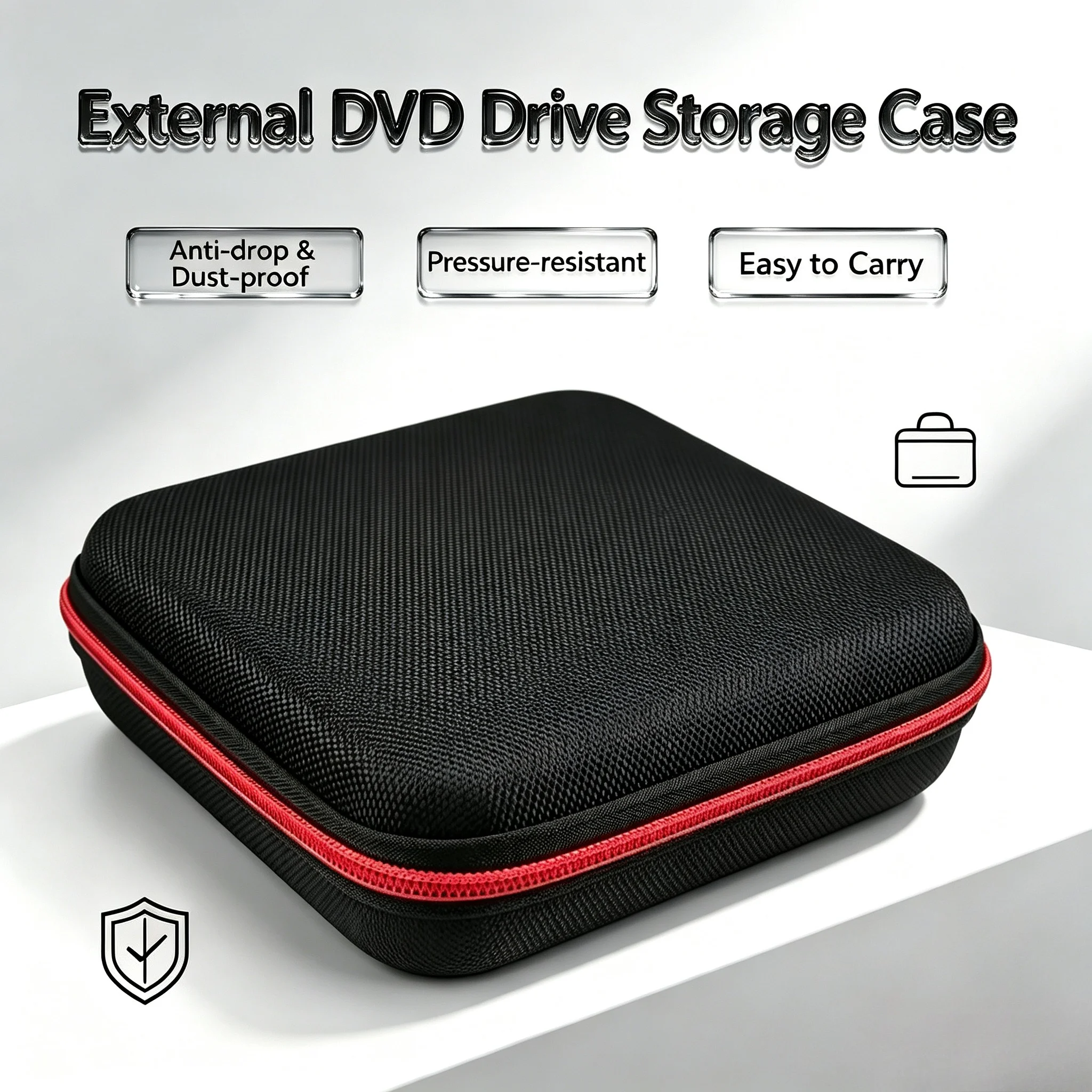 Shockproof Hard Case Protective Storage Bag Carrying USB CD DVD Writer Blu-Ray & External Hard Drive For Samsung/Dell/ASUS/LG