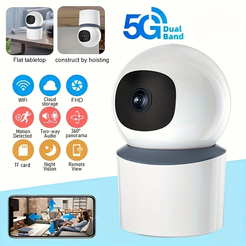 

Wireless Security Surveillance PTZ Camera Wifi IP Outdoor 4X Zoom Cameras AI Human Tracking Two-way Audio HD Night Color Cam
