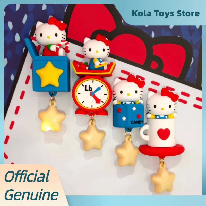 

Оригинальный магнит на холодильник Hello Kitty из серии Vintage Restaurant, светящийся в темноте, в подарочной коробке-сюрпризе для девочек.