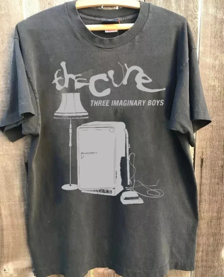 Camiseta The Cure Three Imaginary Boys, camiseta The Cure Charcoal, camisetas para hombre, camiseta vintage