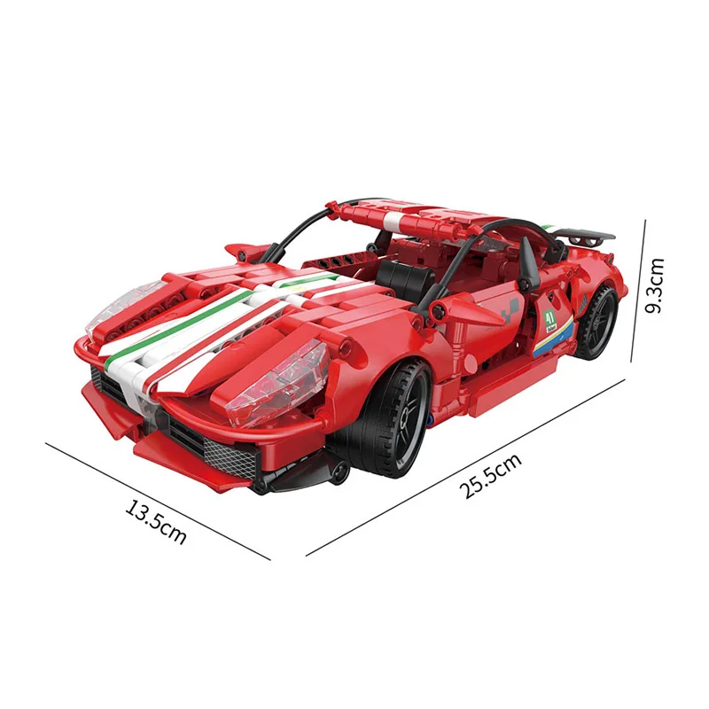 

Technical 2.4ghz Remote Control Vehicle Supercar Building Block Italian 458 Super Sport Car Model Rc Racing Brick Toys For Gifts