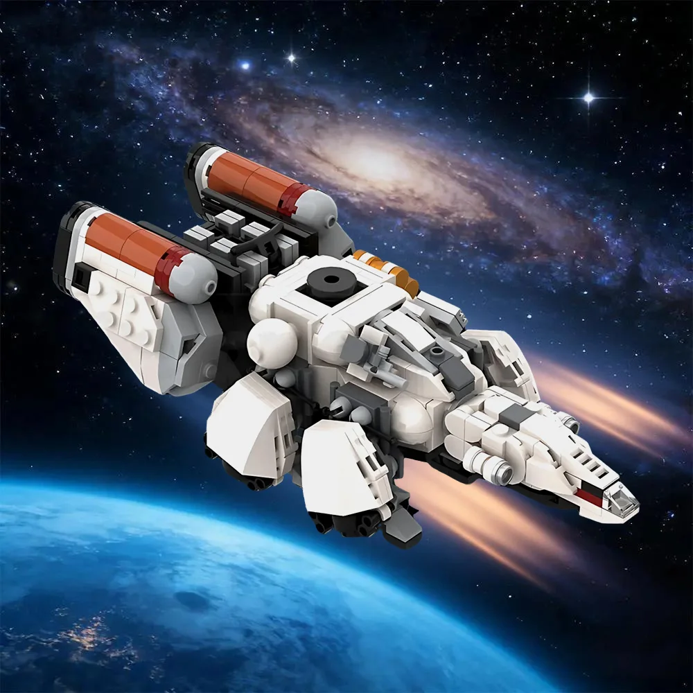 MOC Starfield The Frontier Model Building Blocks Space Travel Spaceship Bricks Toy Adult Gift