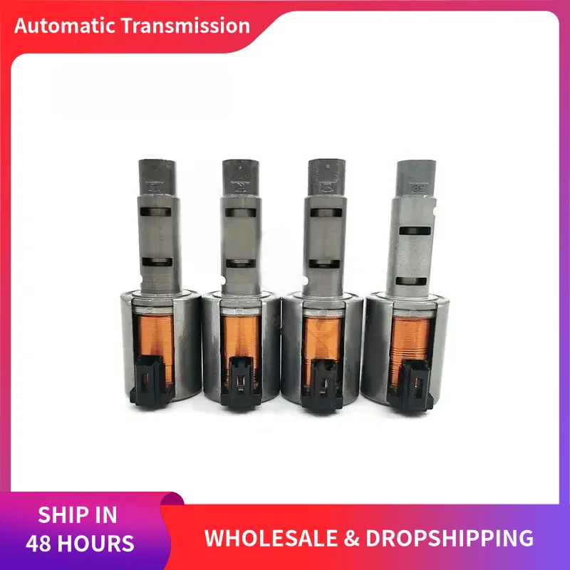 

For Nissan Tiida Note Sentra Versa Chevrolet Spark 4pcs CVT Transmission Solenoid JF015E RE0F11A Car Drivetrain Automatic Parts