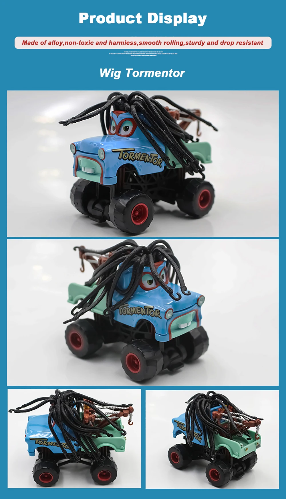 Pixar Cars 3 Legierungs-Offroad-Fahrzeug mit großen Rädern, Lightning McQueen, I-Screamer, Wrestler-Modellautos, Kinderspielzeug, Weihnachtsgeschenke – Detail 15