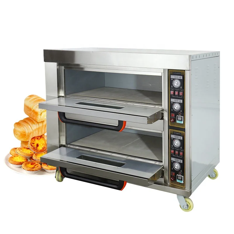 Commercial Manual Multifunctional 2-layer Double-layer Bakery Gas Electric Bread Indoor Oven Price