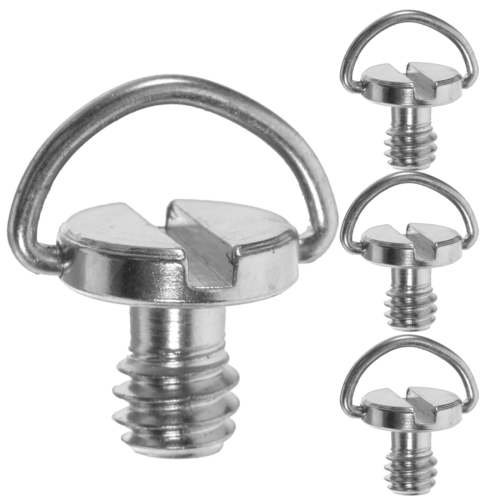 5 Pcs Quick Release Plate Tripod 1/4 Camera Mount Screw Iron - Nickel Plated Replacement Ring