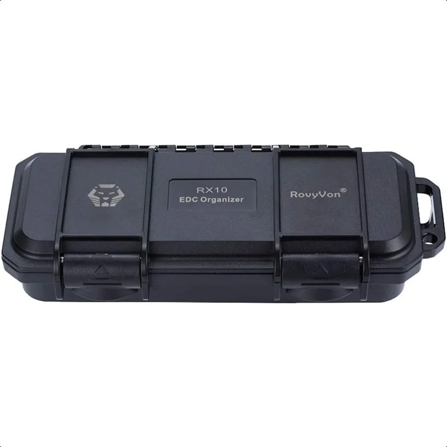 صندوق أدوات RX10 EDC صندوق تخزين منظم صغير لحماية أدوات التروس 1 قطعة 6.89 بوصة × 3.21 بوصة × 1.45 بوصة أسود