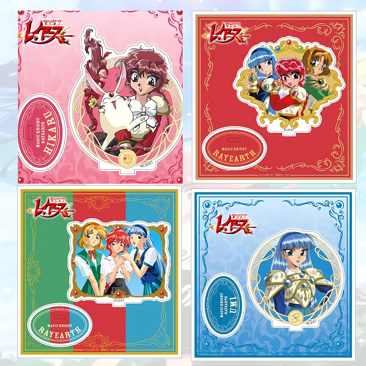 Anime Magic Knight Rayearth 15cm HD Acrylic Stand Hikaru Umi Unique Gift 4th of July Present Desk Bedroom Fantasy keychain