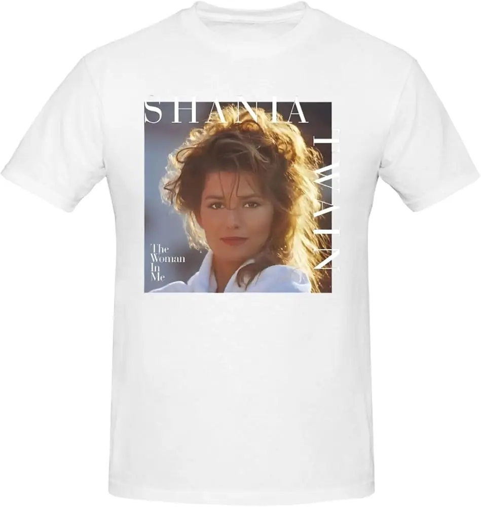 Shania Music Twain T-Shirt Short Crew Neck Sleeve Soft Basic Classic Fashion Casual Printing Black