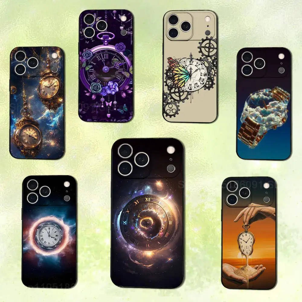 

Dream Art Watches Art Phone Case For iPhone 14,13,17,12,11,16,15,Plus,Pro Max,XS,X,XR,SE,Mini,Soft Silicone Black Cover