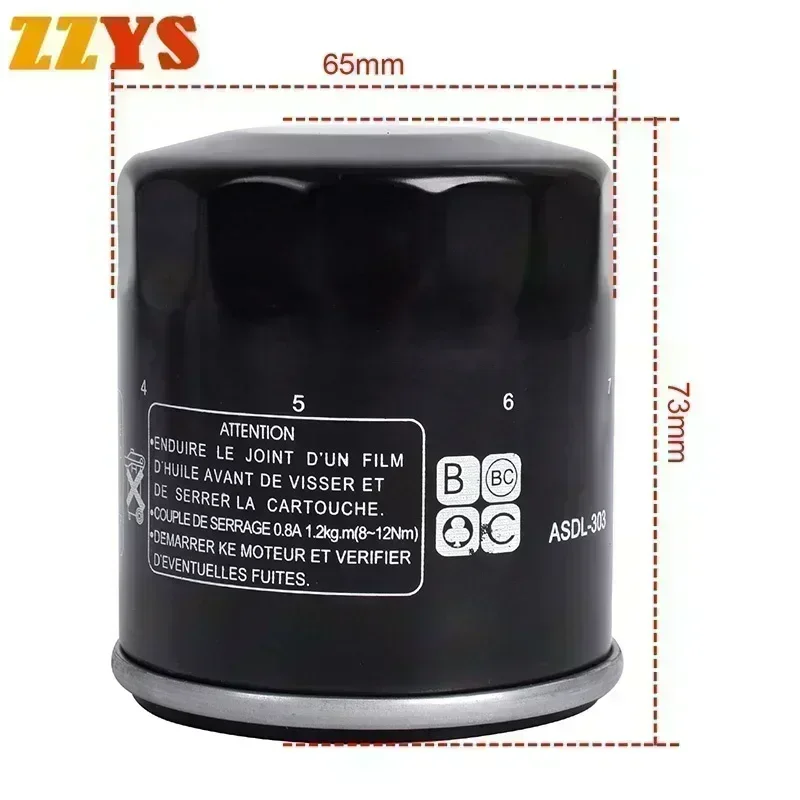 Oil Filter For Kawasaki Z500 ER500 ER500E ER500F ER 500 Eliminator SE ABS EL450 EL450A EL450C EL450B 2024 EL 450 Z500S Z500SE