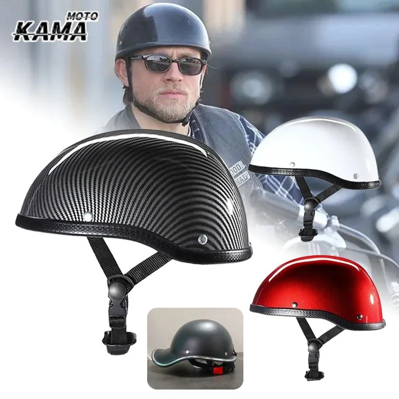 Nuovo Casco Estivo Stile Tedesco Mezzo Casco per Motociclisti Harley Unisex