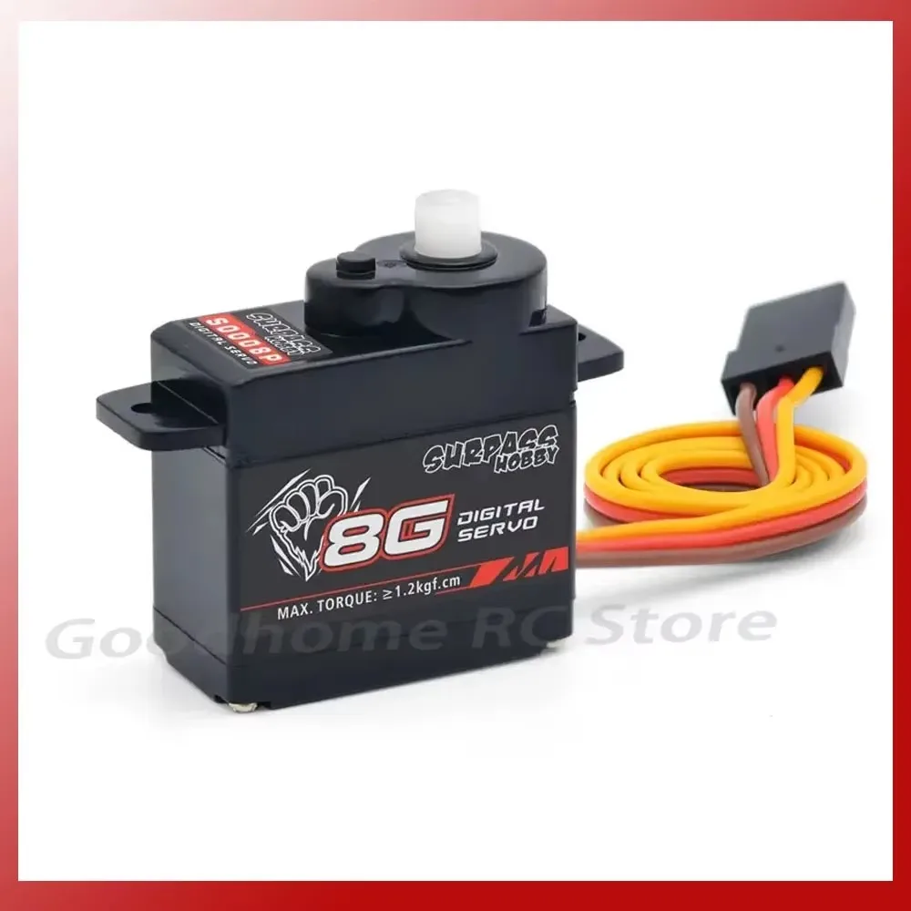 S0002P 2G Digital Servo Plastic Transmission High Torque High Speed Low Voltage Micro Servo with Arm Screw for RC Airplane Model