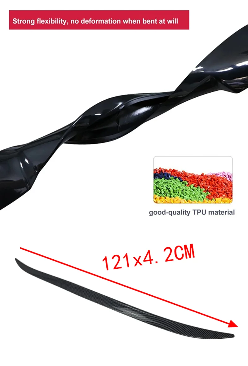 Für Audi Zubehör A5 S5 RS5 4-Türer Sportback Auto Heckdach Kofferraum Spoiler Flügel Lippe Hochglanz Schwarz Gummi – Detail 2