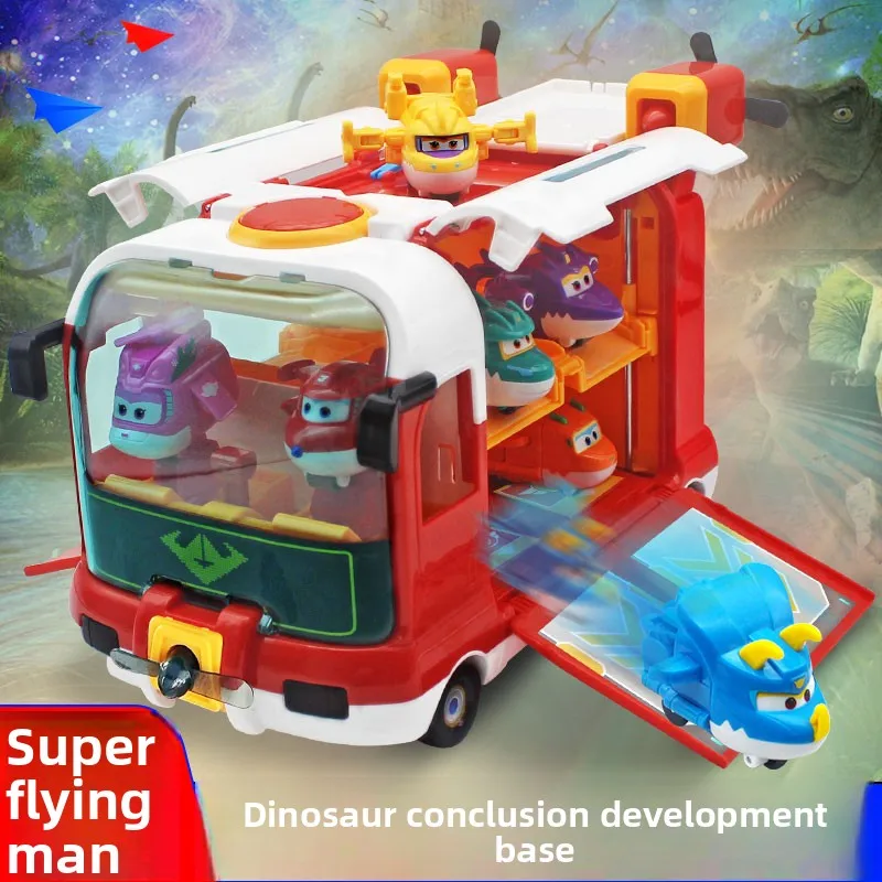 

AULDEY Super Flying Man, Сборная база динозавра, Большой автобус-трансфигурация, Большой Чжуан, Меч и меч, Домашние животные, Дети, Игрушки