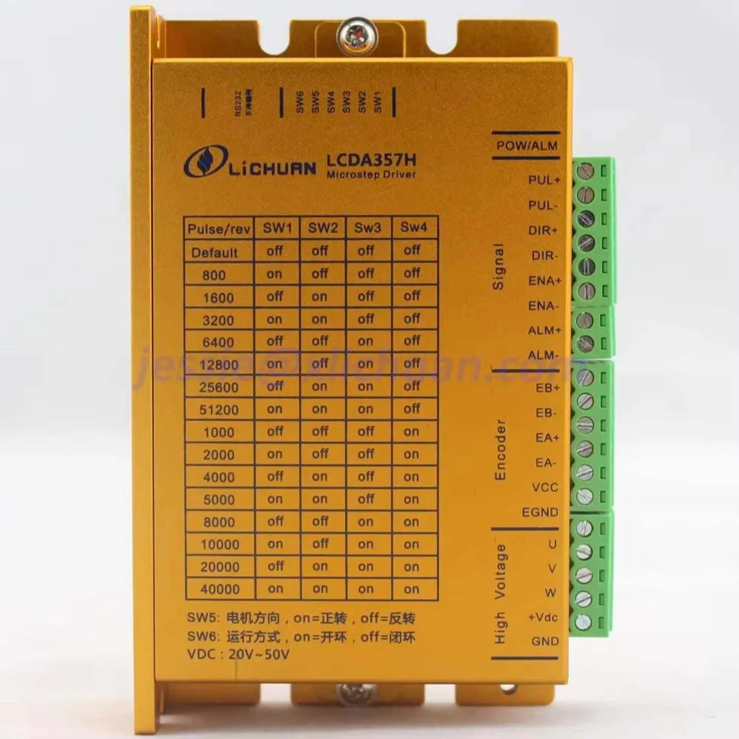 Hot sell high speed Lichuan 3 phase Nema23 closed loop stepper driver controller Nema 23 LCDA357H can replace Leadshine HBS507