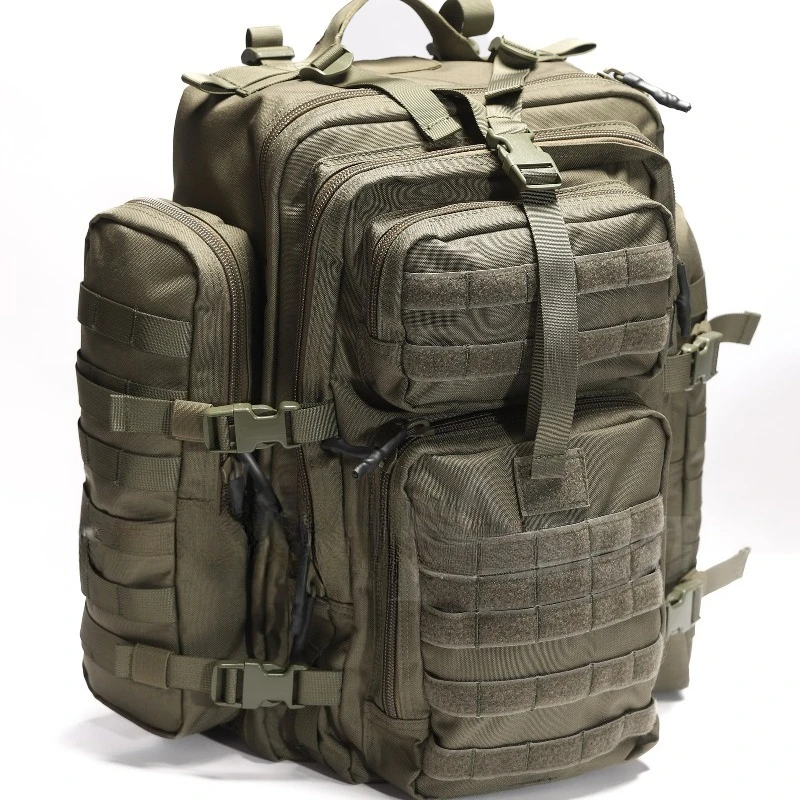 

Large capacity waterproof nylon tactical backpack with zipper closure for emergency communication equipment and sports