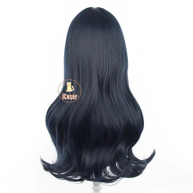 3,v;5'h\8/Kyotaro Sugishita Cosplay Wig Anime Wind Breaker Dark Blue Long Hair Bofurin Halloween Party Women Men Props7;j'9.g\2/