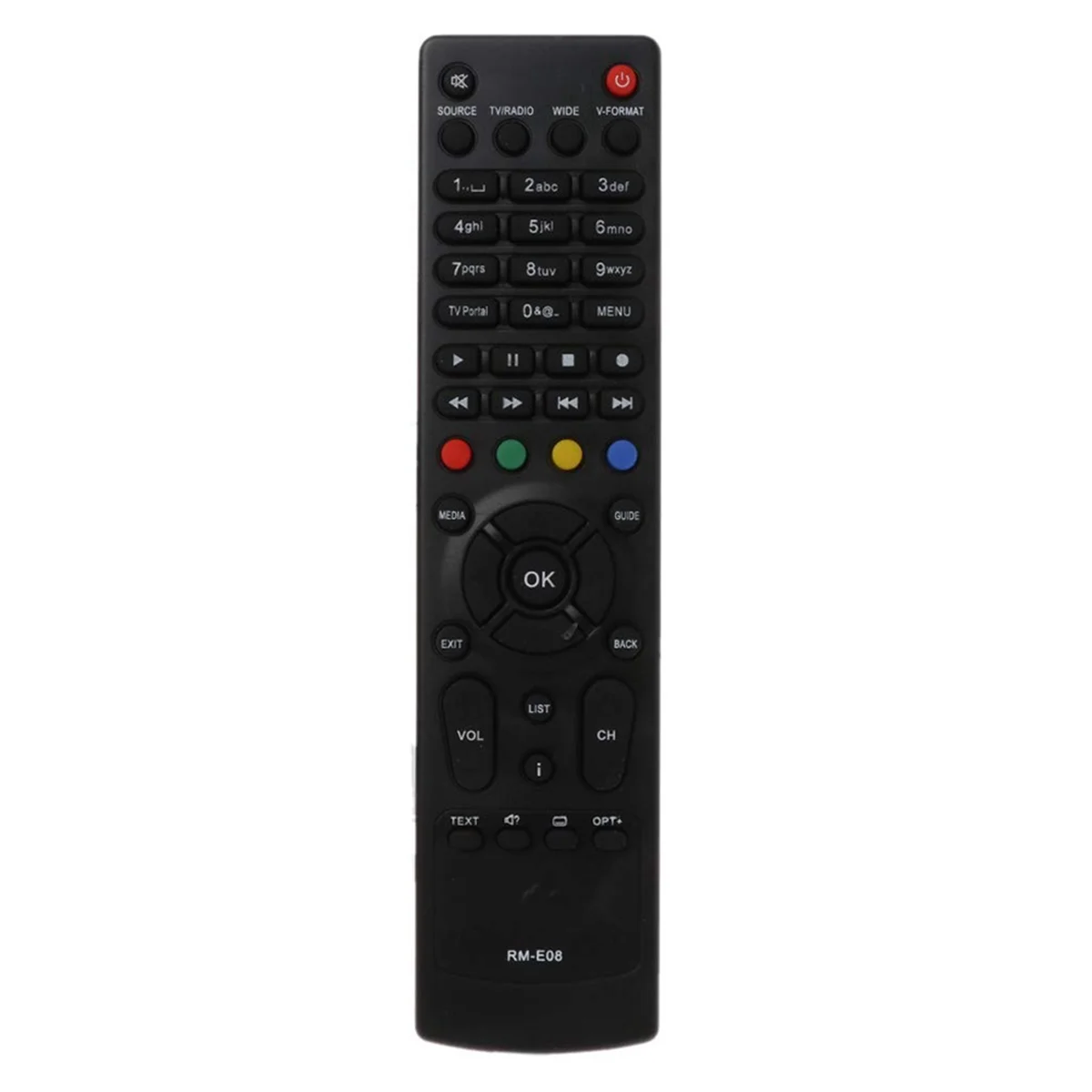 ABIU-Remote Control RM-E08 Replacement for HUMAX VAHD-3100S TV Television Box Smart Set Top Box