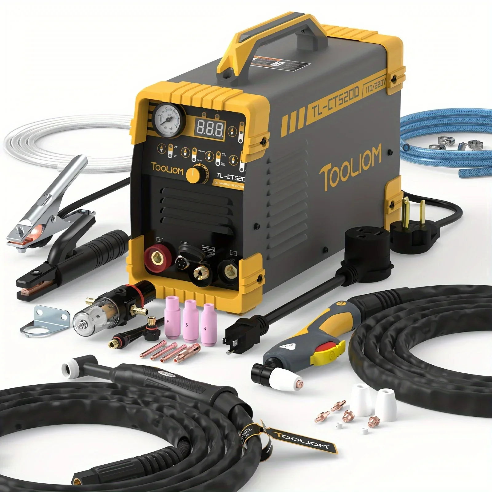 TOOLIOM 3 in 1 Cut/TIG/MMA Lasser 50A Air Plasma Cutter 200A TIG en 200A Stok Lasser Draagbare Lasmachine