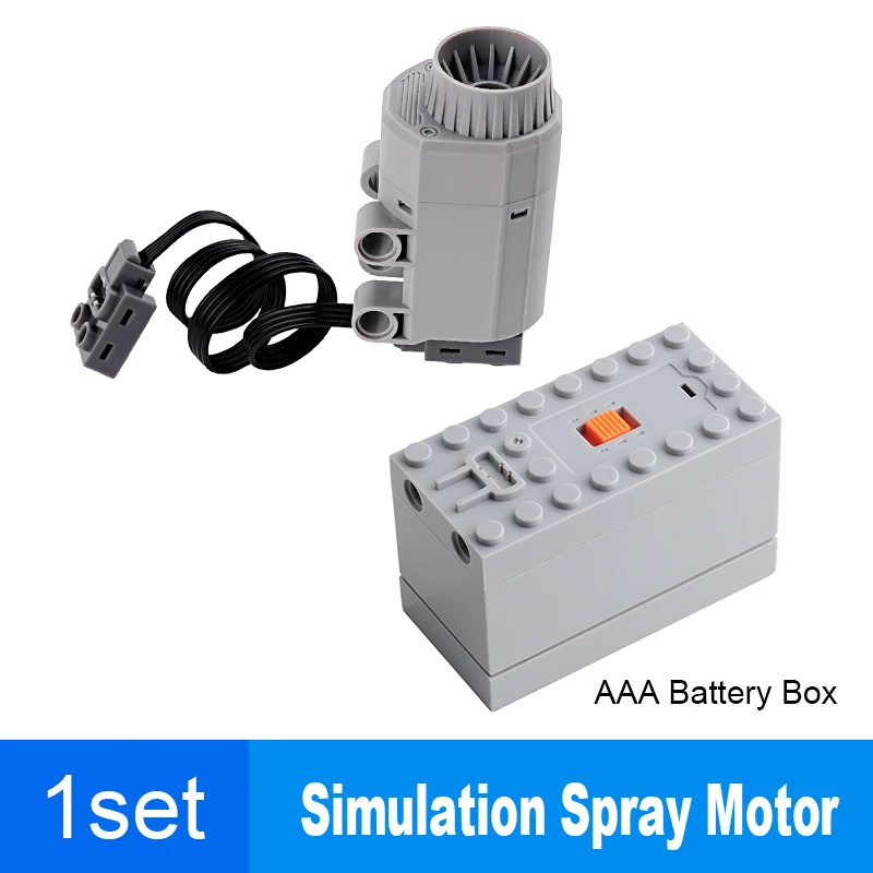 New MOC Smoke Exhaust Motor Simulated Spray Effect Building Blocks Car PF Model Parts Power Functions Technical Motor