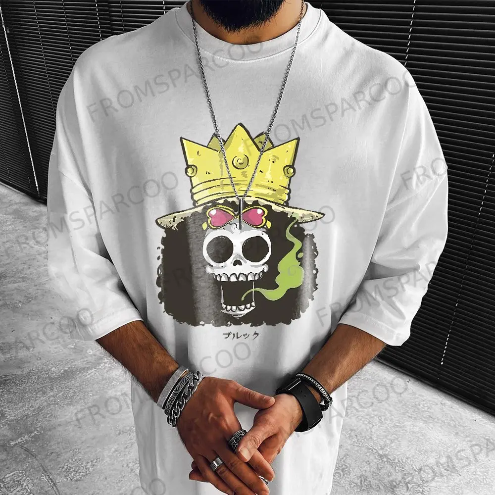 

2025 New Summer T-shirt Men's Short-sleeved Loose One Piece Youth Top Versatile Trend Ins