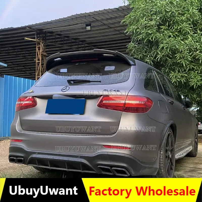 For Mercedes-Benz GLC CLASS W253 X253 GLC200 GLC220 GLC260 GLC250 GLC300 GlC450 ABS Plastic Unpainted Rear Wing Spoiler