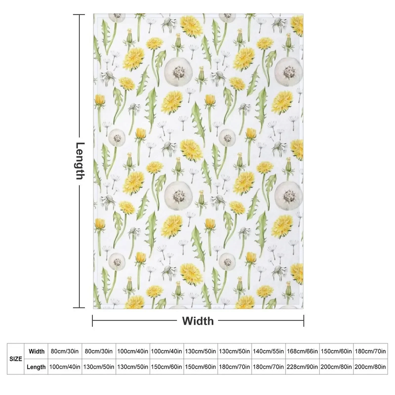 Dandelion flower Throw Blanket Bed Furrys Luxury Throw bed plaid Blankets