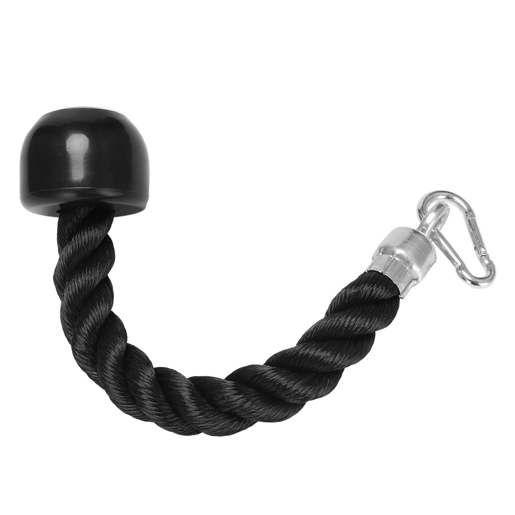 A23G Heavy Duty Tricep Pull Down Single Rope with Snap Hook, Fitness Attachment Cable Machine Pulldown Rope for Home Gym