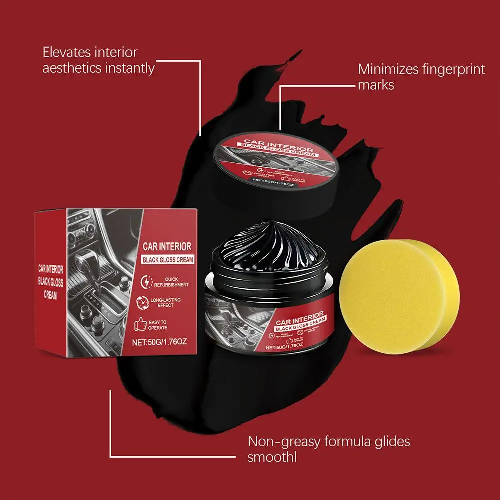 سيارة البلاستيك المرمم السيارات الداخلية الجلود تنظيف طلاء وكيل العودة إلى الأسود لمعان الشمع إصلاح السيارات تجديد اكسسوارات السيارات