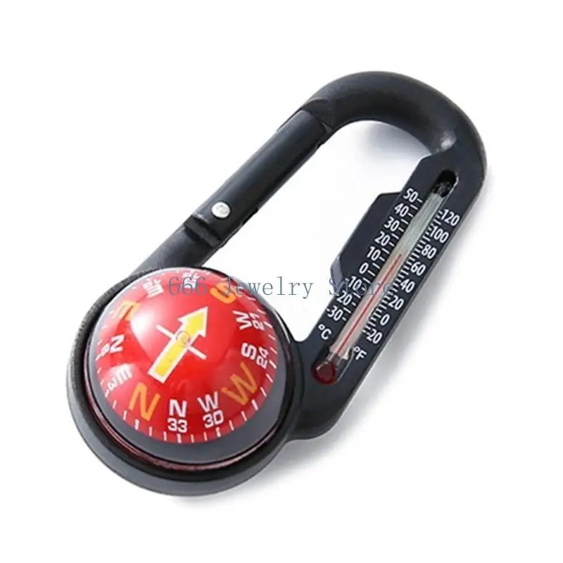 F2TD Outdoor with Temperature Gauge Reliable Survival Tool Emergency Kits for Camping Climbing Hiking Enthusiasts
