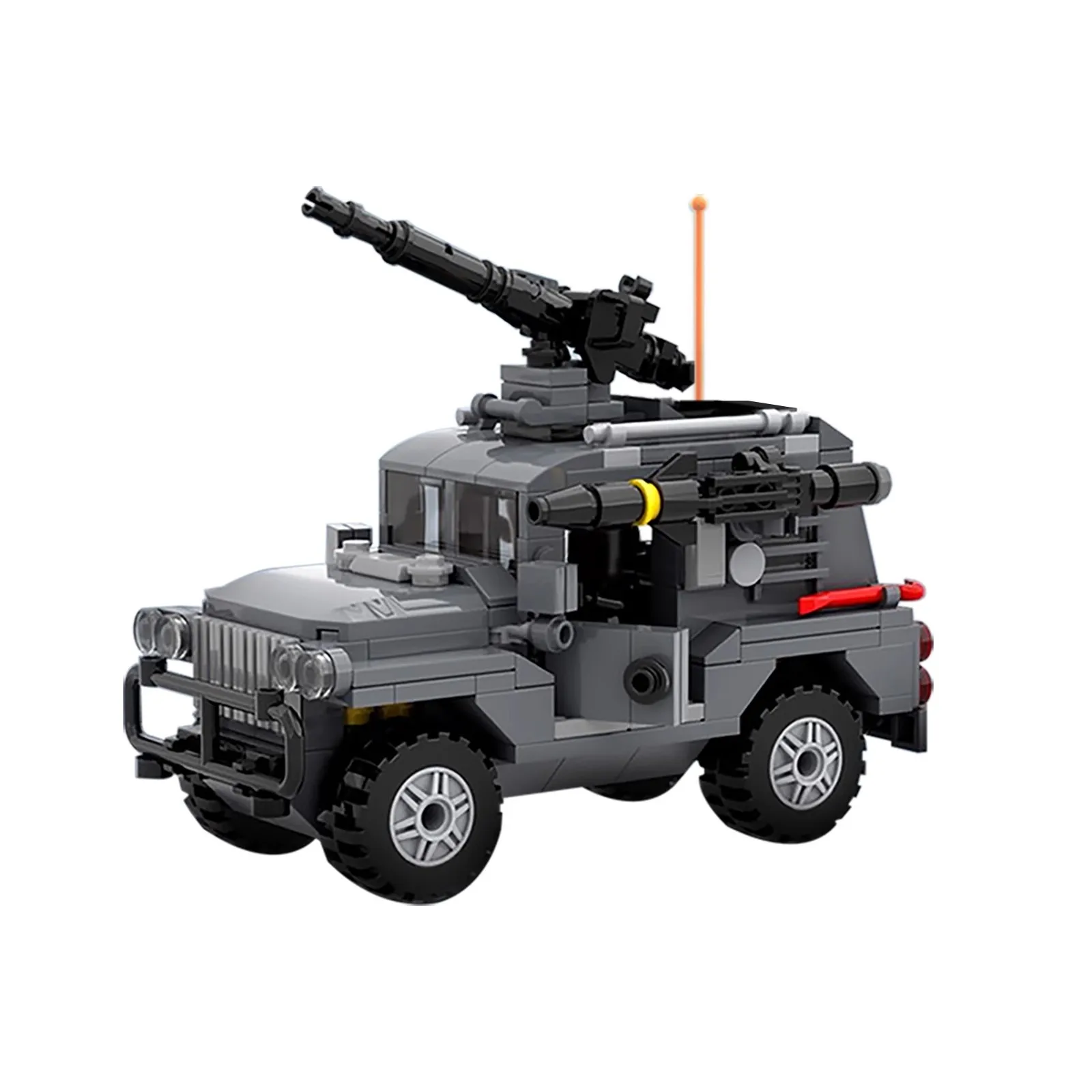 

Military Vehicles Hummered Jeeped Building Blocks US Army Assault Car Figures Weapon Special force Armed Brick Kids Gift Toys