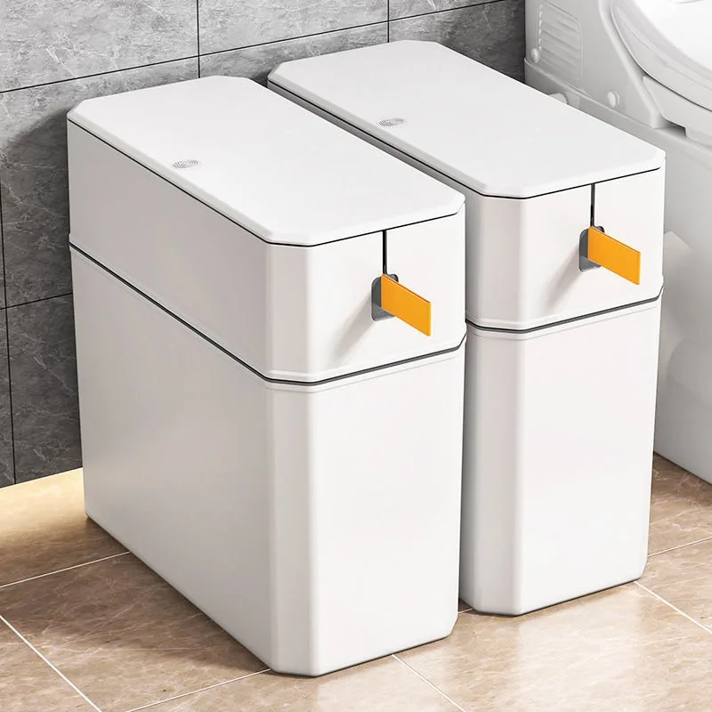 ins wind household drawstring automatic packaging trash can pressure ring press elastic cover high value bathroom seam belt