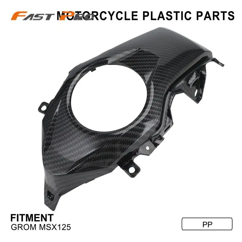 

Fuel Tank Cover Fuel Tank Protector Carbon Fiber PP Plastic For HONDA Grom MSX125 MSX 125 Motorcycle Accessories