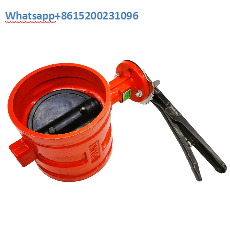 

Handle groove butterfly valve D81X-16Q valve fire manual butterfly valve DN100 ductile iron clamp type butterfly