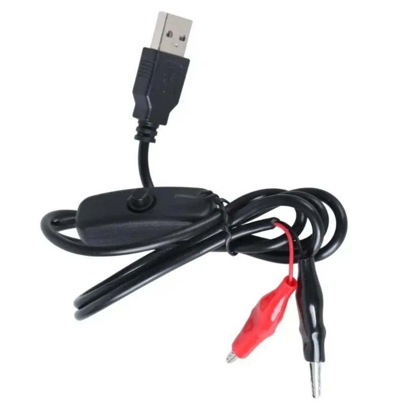 31BA 100cm Length Jumper Wire Power Adapter Cable for 5V LED Light Fan Router Toy