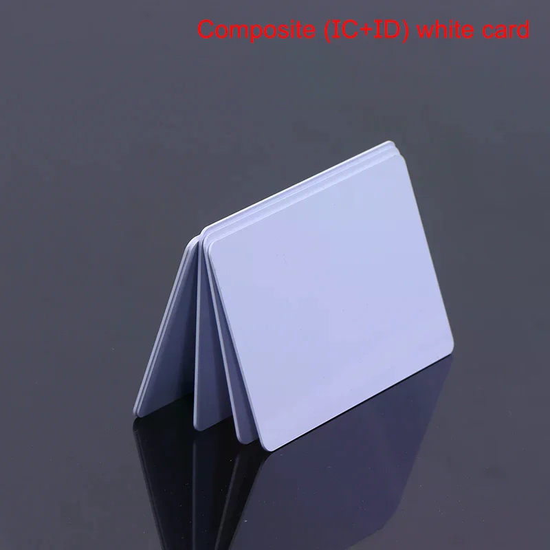 5PCS Frequency RFID 125KHZ T5577 EM4305+13.56MHZ Changeable Writable IC ID Composite Key Cards Keyfob Dual Chip
