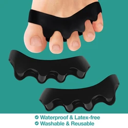 Toe Separators Doctor Recommended Correct Foot and Bunion Pain,Plantar Fasciitis Toe Straightener to Improve Functional Mobility