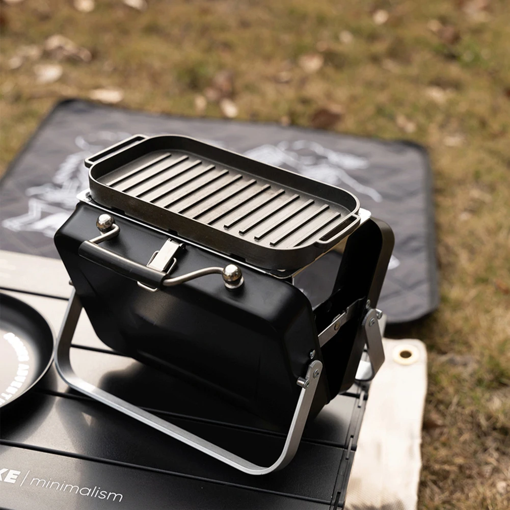 Mini Stainless Steel Barbecue Grill, Suitcase Grill for Travel V