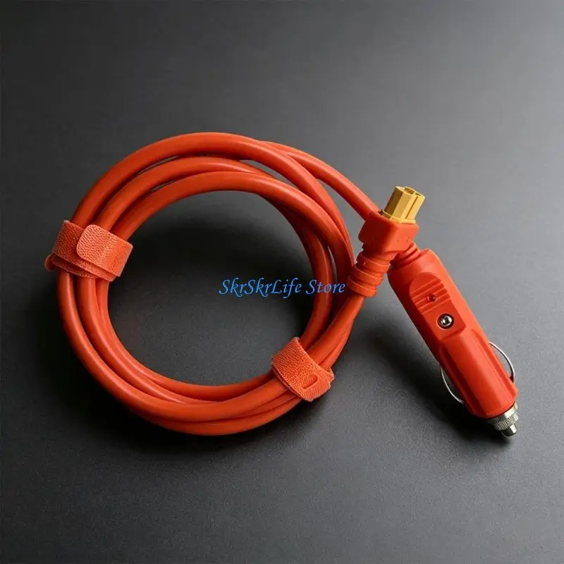 E65E 1.5/3.0m Car Outlet to XT60H Charging Wire Line, Vehicle Outlet Plug with XT60H Female Connector Detail for Car Truck Use
