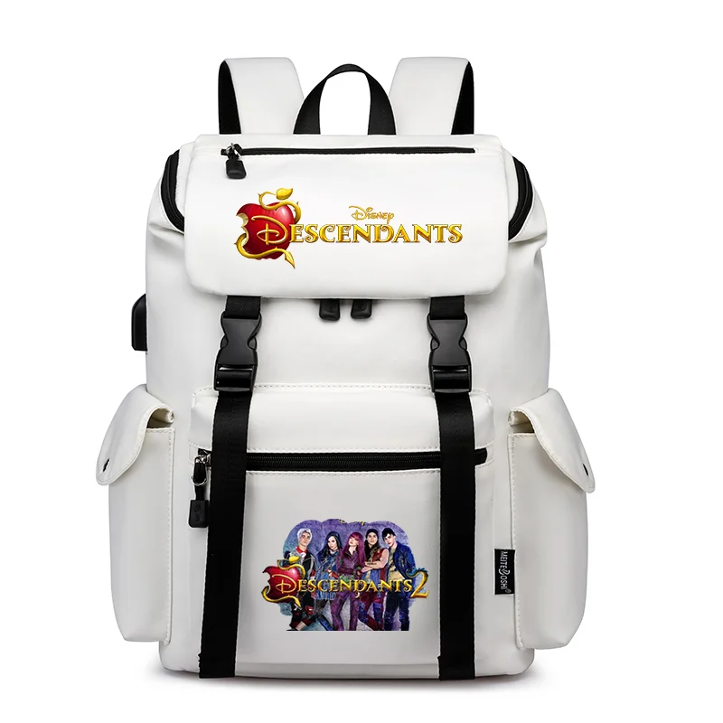 

Disney Descendants School Backpack Women Men Laptop Travel Bag Large Waterproof Multifunction USB Charging Knapsack Mochila