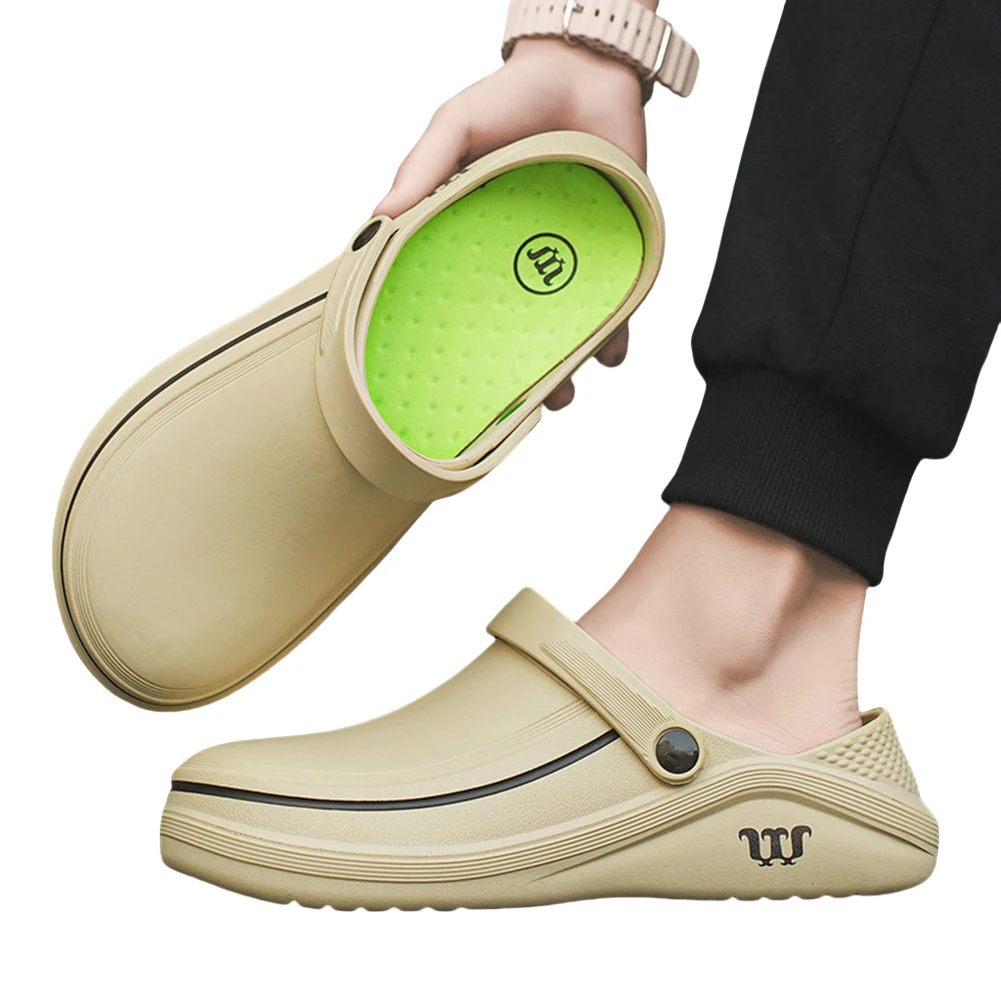 

EVA Chef Shoes Lightweight Work Shoes Waterproof Outdoor Safety Shoes Oil-proof Comfortable Walking Shoes for Hotel Restaurant