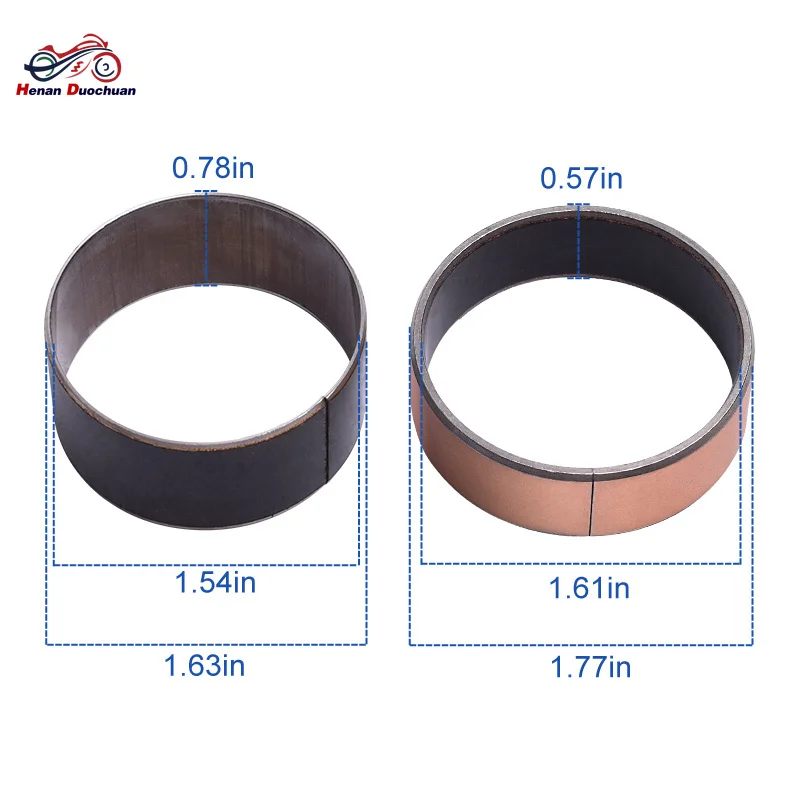 41mm Motorcycle Front Fork Bushing Copper for Honda CB CBF CBR CL SCL CMX NX 500 599 NTV XL 600 FX NT SLR 650 CTX NSA NC 700 - view 3