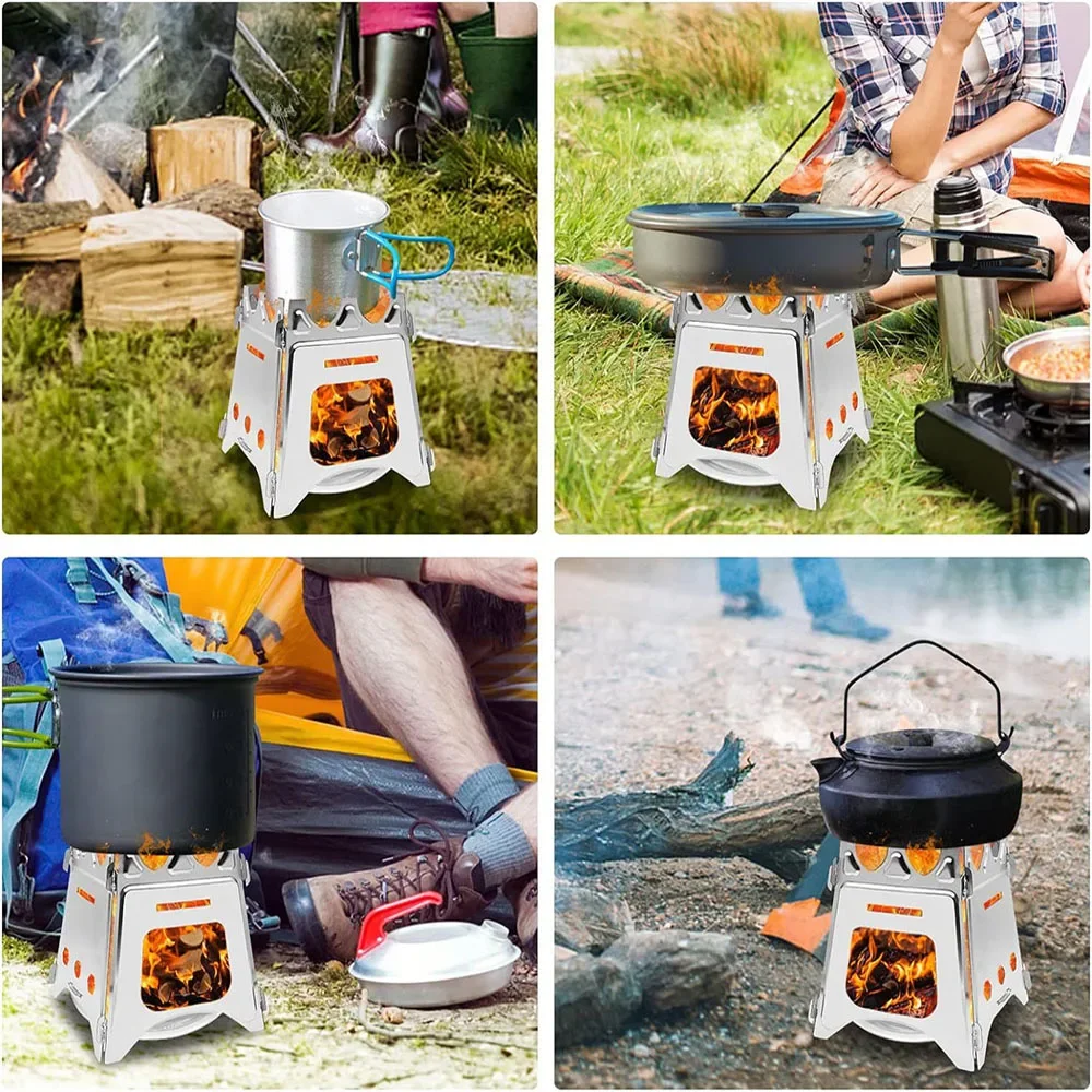 Portable Wood Camping Stove 6