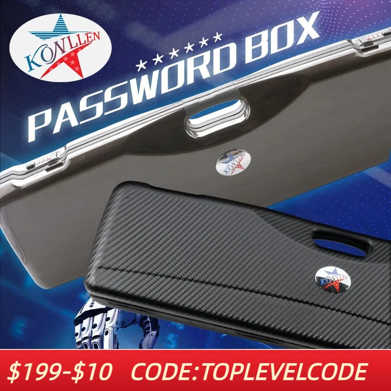 حافظة KONLLEN-Hard Cue، ملحقات البلياردو، 7 فتحات، 3*4، 3 مؤخرة، 4 أعمدة، صندوق كلمة المرور، مادة ABS، 1/2 علبة جديلة لحمام السباحة #1